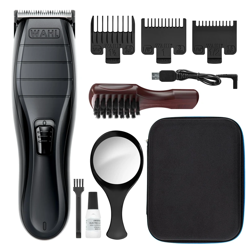 Wahl Cordless Close Cut Hair Clipper Kit – Ultra-Close 0.2mm Precision Blades | USB Rechargeable | 120-Min Runtime | Professional Grooming Set for Men