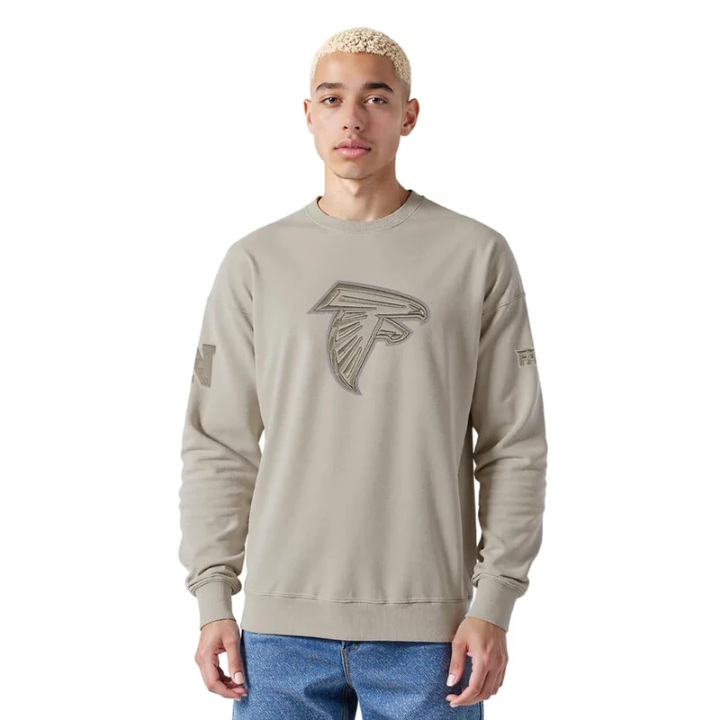 Pro Standard Mens NFL Atlanta Falcons Neutral Crewneck Sweatshirt Taupe M