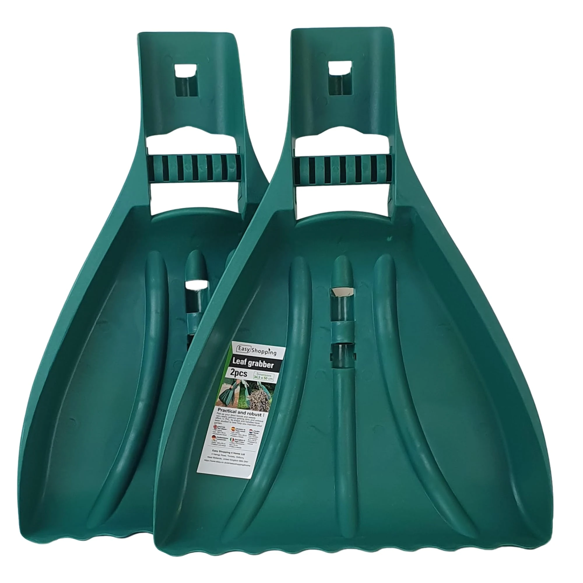 Easy Shopping® Set of 2 Leaf Grabbers Heavy Duty & Lightweight Garden Tools Effortless Outdoor Cleanup for Leaves, Grass, and Garden Debris