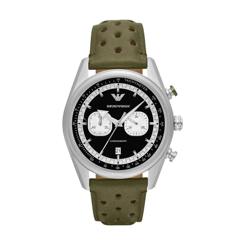 Emporio Armani Men's 42MM Silver-Tone Stainless Steel Watch, AR11709