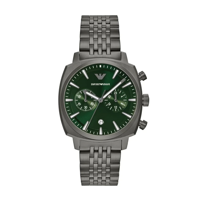 Emporio Armani Men's 40MM Gun-Metal Stainless Steel Watch, AR11689