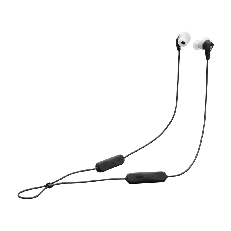 JBL Endurance Run 3 Wireless Sport Headphones with Bluetooth, 25-Hour Battery Life, FlipHook & TwistLock Technology, IP65 Dustproof & Water-Resistant, In-Line Microphone & Remote, Black & Grey
