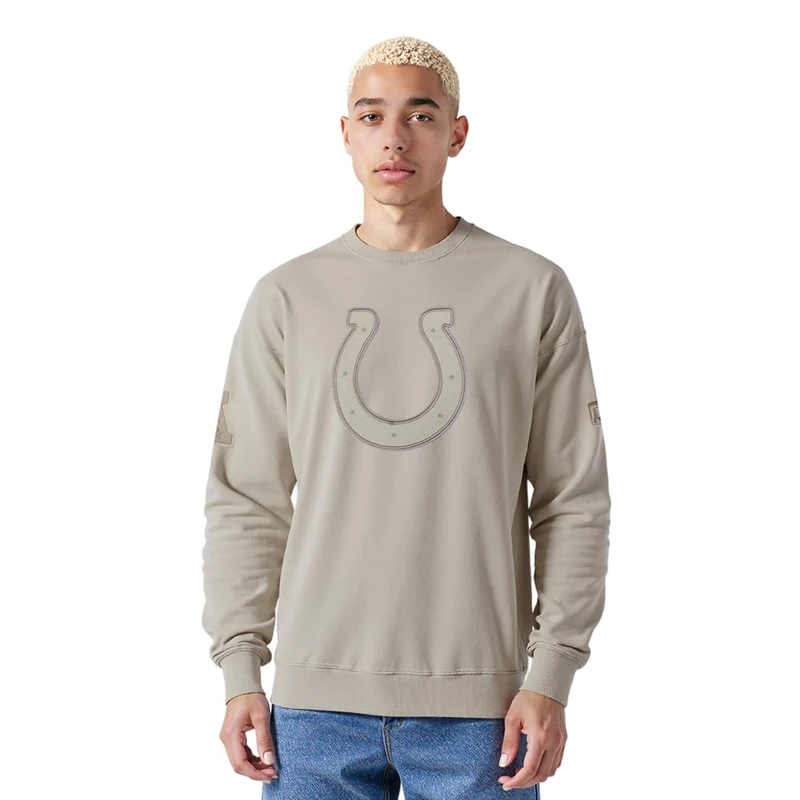 Pro Standard Mens NFL Indianapolis Colts Neutral Crewneck Sweatshirt Taupe M