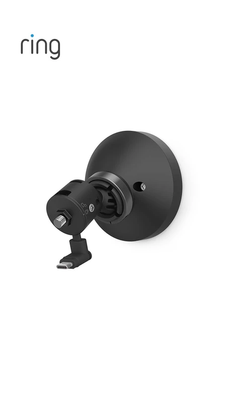 Ring PoE+ Converter Mount — Ethernet power and data connection, compatible with industry standards, multiple mounting options, Black