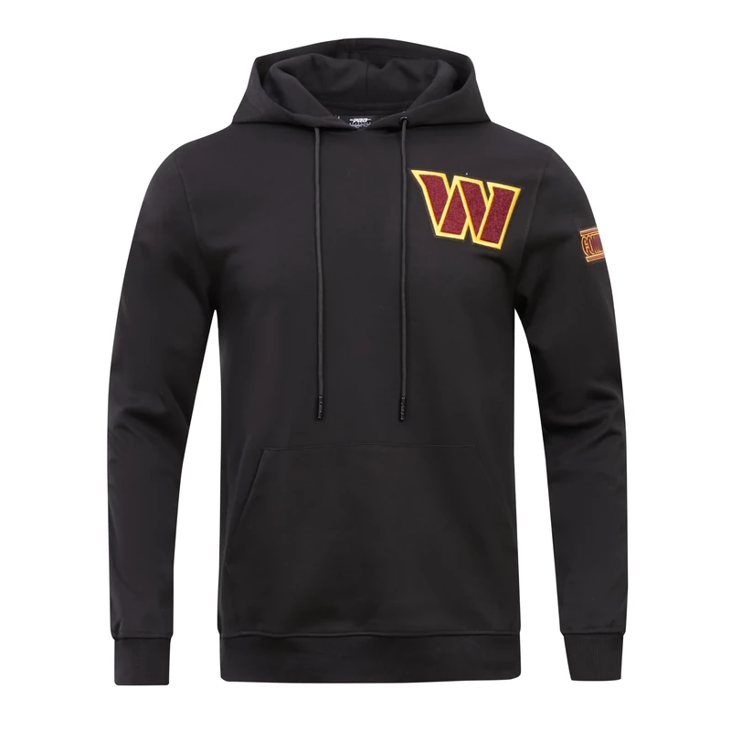 Pro Standard Mens NFL Washington Commanders Classic Chenille Pull Over Hoodie Black M