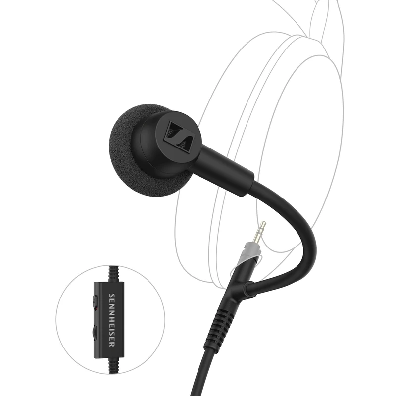 Sennheiser HD 500 BAM, plug-in Boom Arm Microphone for Gaming and Calls, with Volume and Mute controls, analog 3.5 mm jack, for HD 560S, HD 505, HD 620S headphones and others