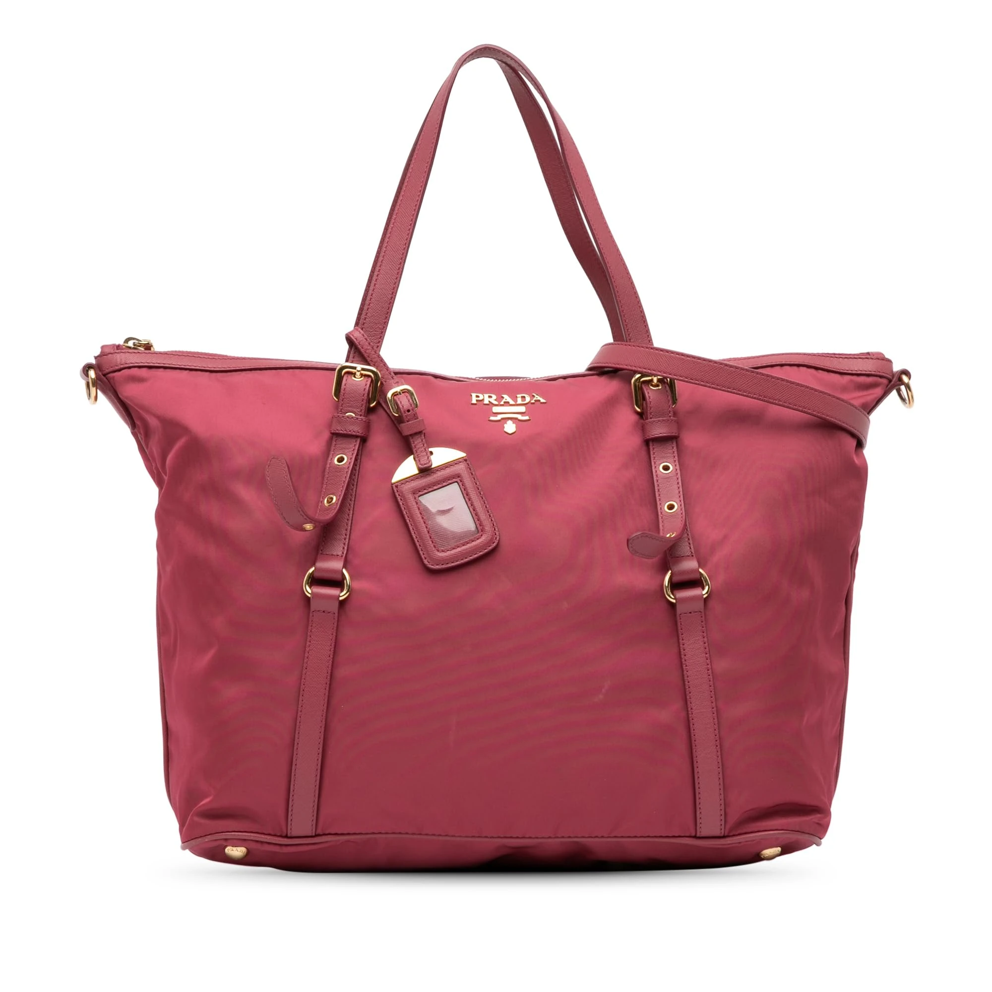 Prada Pre-Loved Saffiano Trimmed Tessuto Satchel