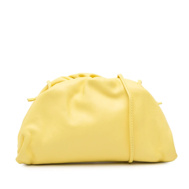 Bottega Veneta Pre-Loved Lambskin The Mini Pouch Crossbody Bag