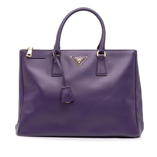 Prada Pre-Loved Large Saffiano Lux Galleria Double Zip Satchel Handbag