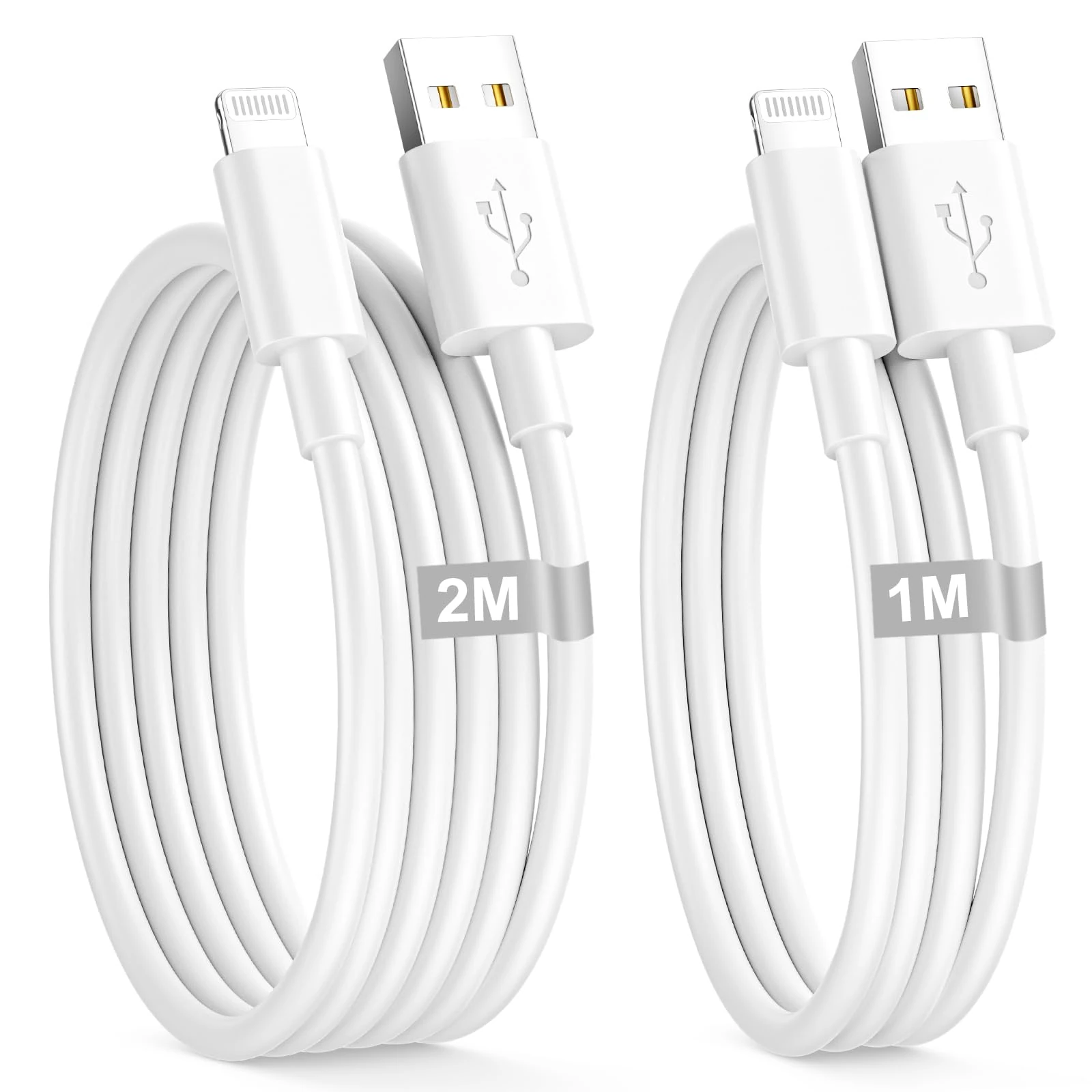 USB to Lightning Cable 1M+2M, MFi Certified Lightning Cable Fast Charging Cord USB iPhone Charger Cable iPad Charger cable iPhone Wire Lead for iphone 14 13 12 11 Pro/Pro Max XR XS X 8 7 6 Plus, iPad