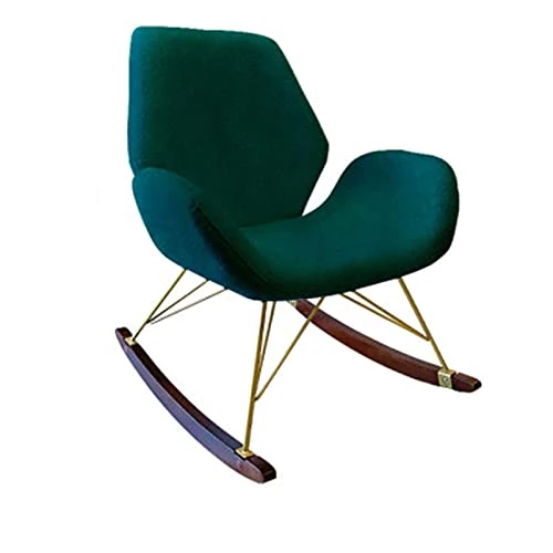 Modern Rocking Chair – Nordic Wooden Lounge Chair for Home Patio & Balcony – Comfortable Adult Armchair – Elegant Leisure Seat for Relaxation