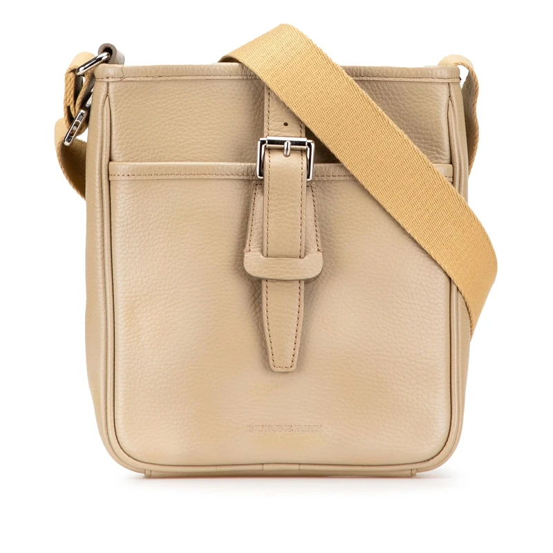BURBERRY Pre-Loved Leather Crossbody Bag