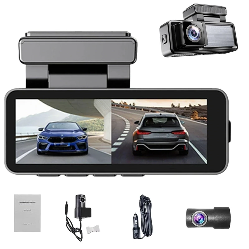Osmo Dashcam Pro,4k Dash Cam Front and Rear Inside, 24 Hours Parking Monitoring, Dashcam Wifi/App Control Car Camera Dash Cam With Reversing Camera, Loop Recording, Front And Rear Recording