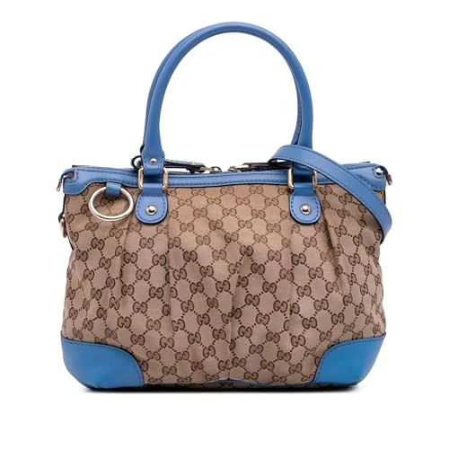 Gucci Pre-Loved GG Canvas Sukey Satchel