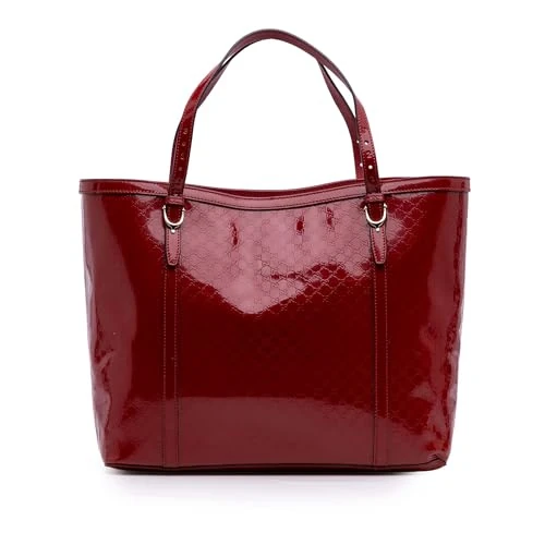 Gucci Pre-Loved Patent Microguccissima Nice Tote