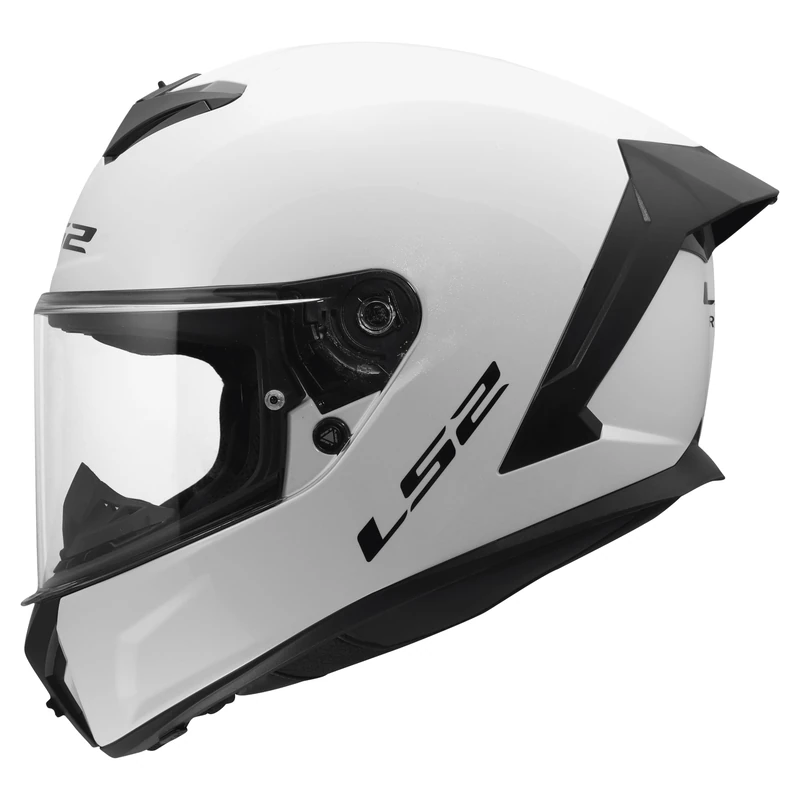 LS2 FF820 RAPID III Full Face Motorcycle Helmet - SOLID GLOSS WHITE - 3XL (65-66cm)