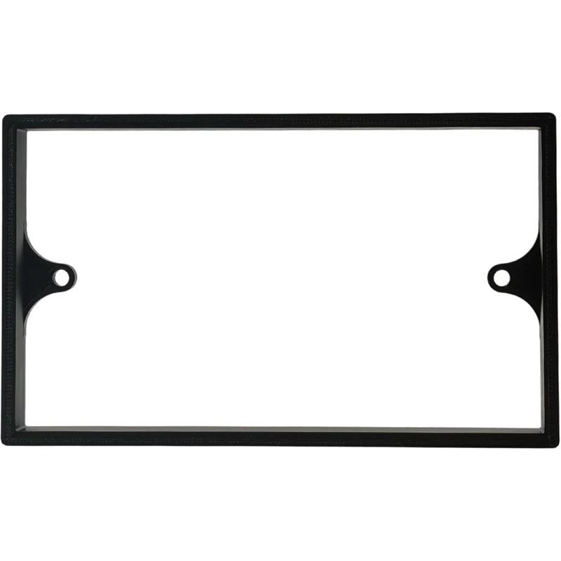 Double Socket Spacer – 2-Gang Wall Box Extender for Tiled or Panelled Surfaces – Multiple Colours & Depths (Black, 20mm)