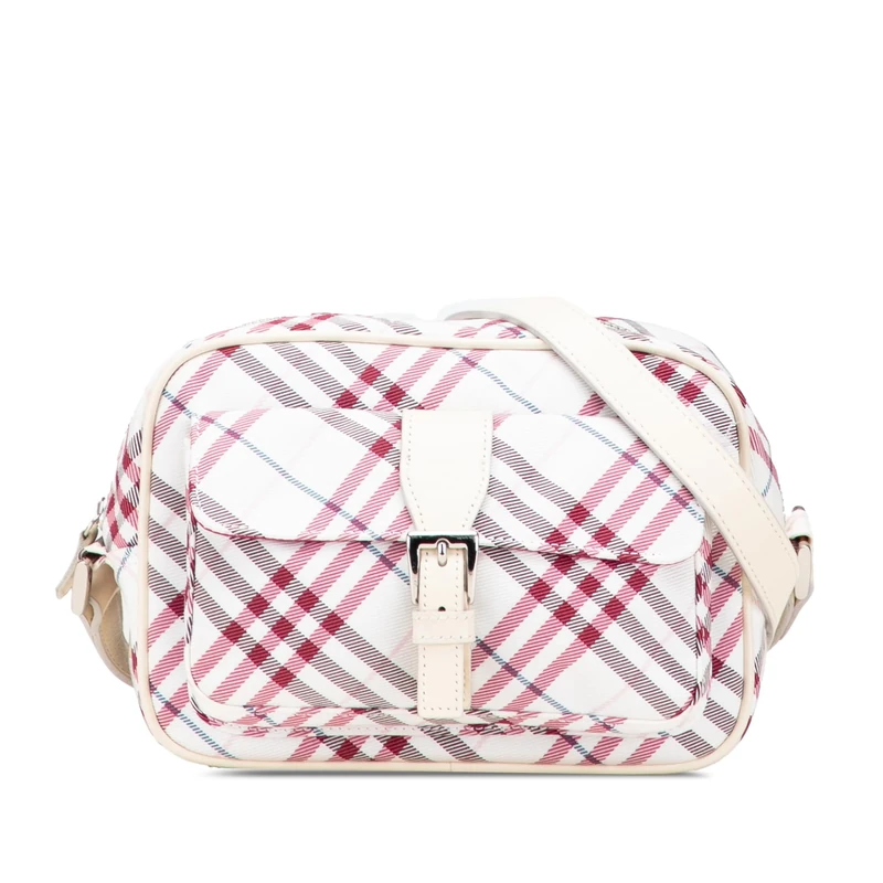 BURBERRY Pre-Loved Nova Check Canvas Crossbody Bag