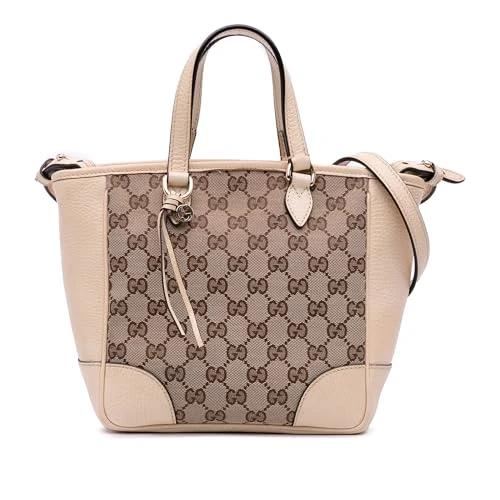Gucci Pre-Loved Small GG Canvas Bree Satchel
