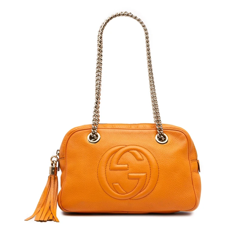 Gucci Pre-Loved Leather Soho Chain Zip Shoulder Bag