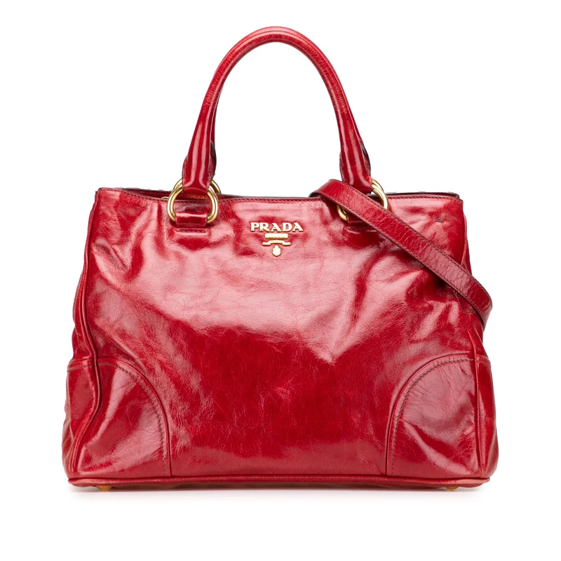 Prada Pre-Loved Vitello Shine Satchel