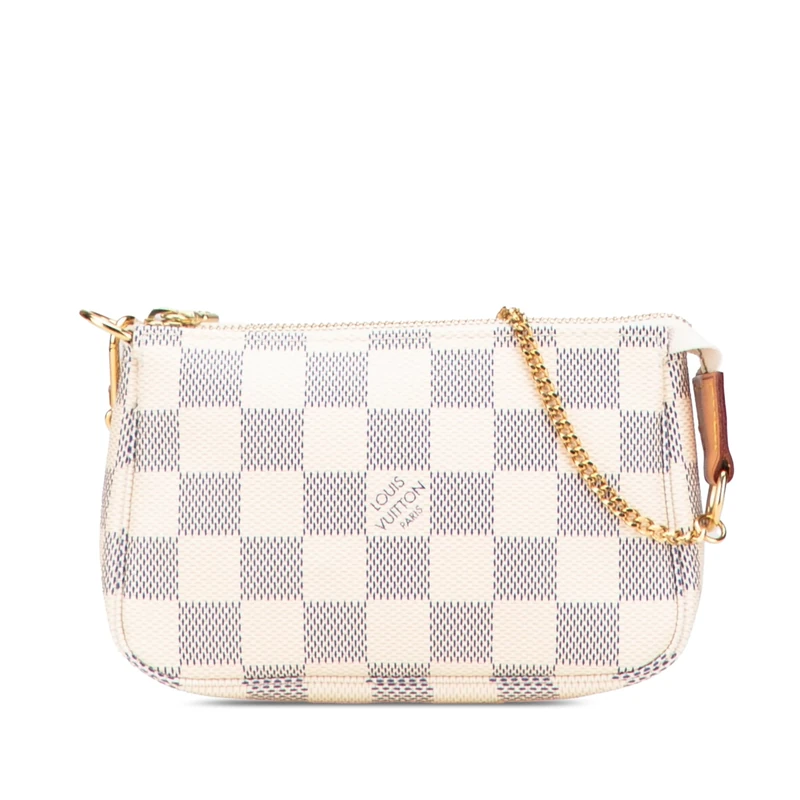 Louis Vuitton Pre-Loved Damier Azur Mini Pochette Accessoires Handbag
