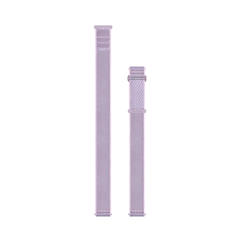 Garmin 18 mm Quick Release ComfortFit fabric bands, Original accessory, Compatible with a range of smartwatches, Pink Meringue/Lilac