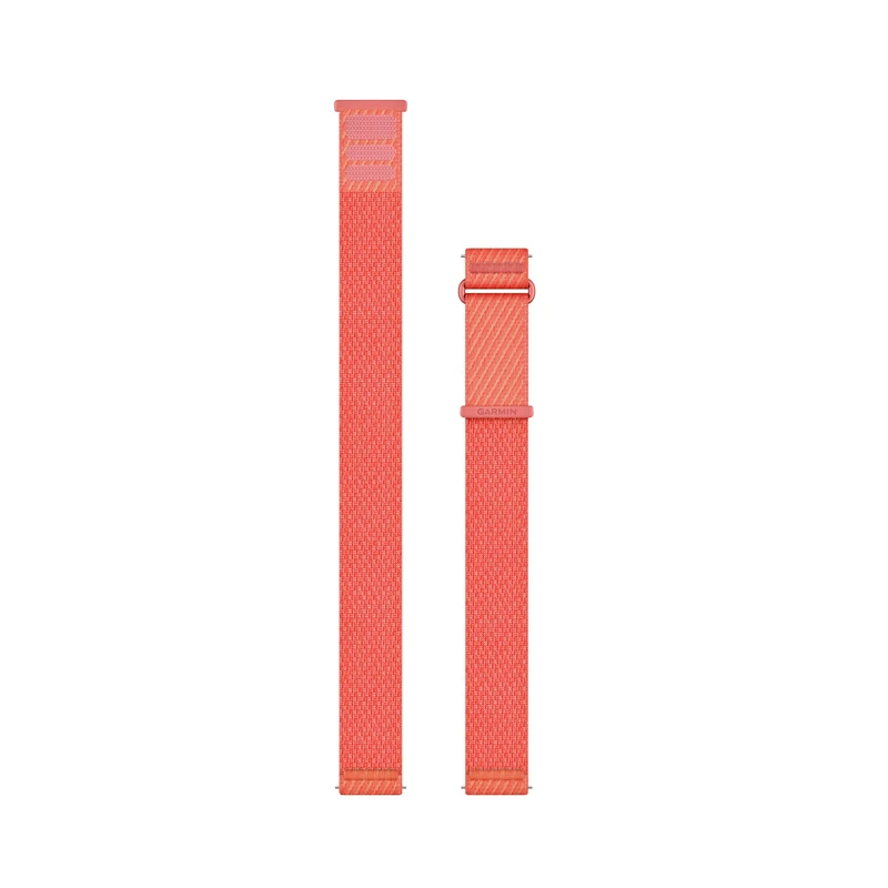 Garmin 20 mm Quick Release ComfortFit fabric bands, Original accessory, Compatible with a range of smartwatches, Red Pink