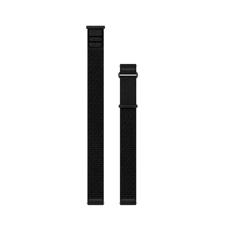 Garmin 20 mm Quick Release ComfortFit fabric bands, Original accessory, Compatible with a range of smartwatches, Black