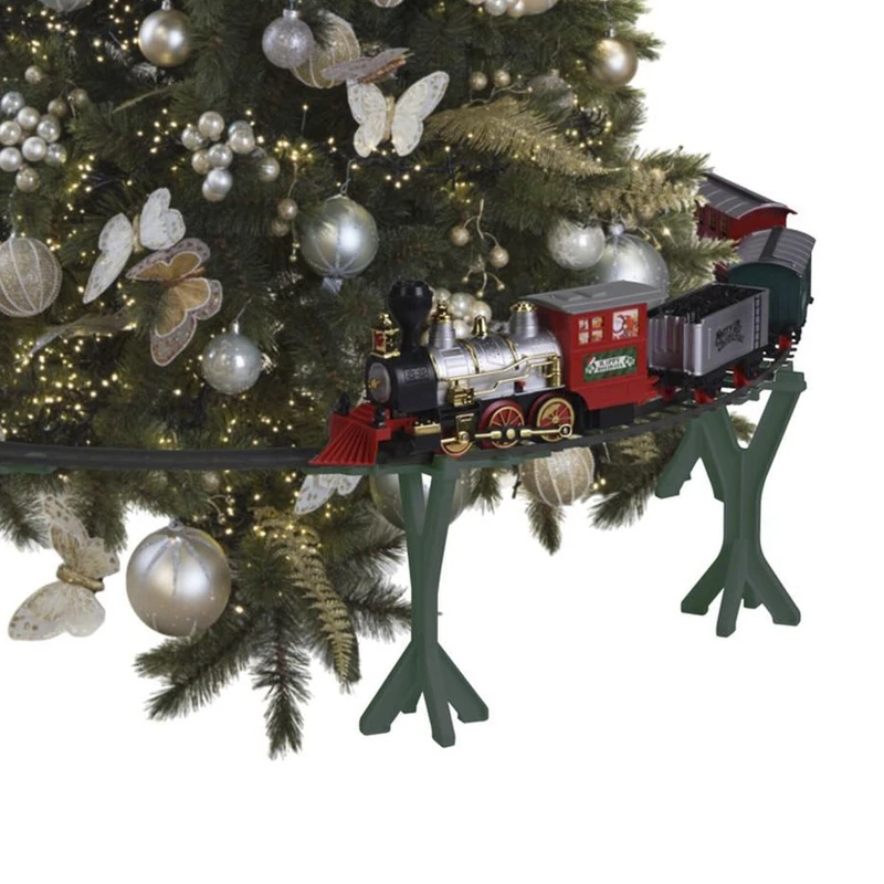 Well Home 36 Piece Christmas Train Set with Sound and Lighthouse with 104 Inch Track