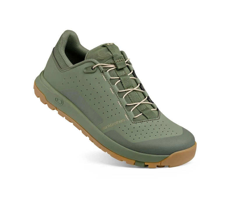 Crankbrothers Stamp Trail Speed Lace Cycling Shoes, Green, UK 7 - EU41 - Image 1