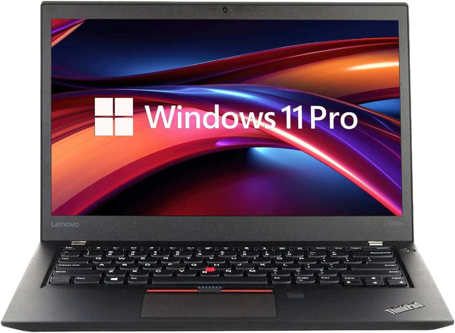 Lenovo Thinkpad T470s Business Laptop, 14-Inch FHD (1920x1080), Intel Core i5-7200U, 8GB RAM, 256GB SSD, QWERTY Keyboard, Windows 11 Pro (Renewed) Silver