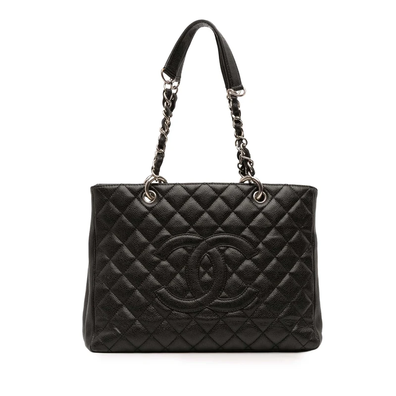 Chanel Pre-Loved Caviar Grand Shopping Tote