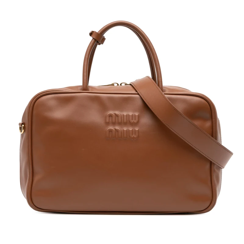 Miu Miu Pre-Loved Large Soft Calf Softy Beau Top Handle Bag Satchel
