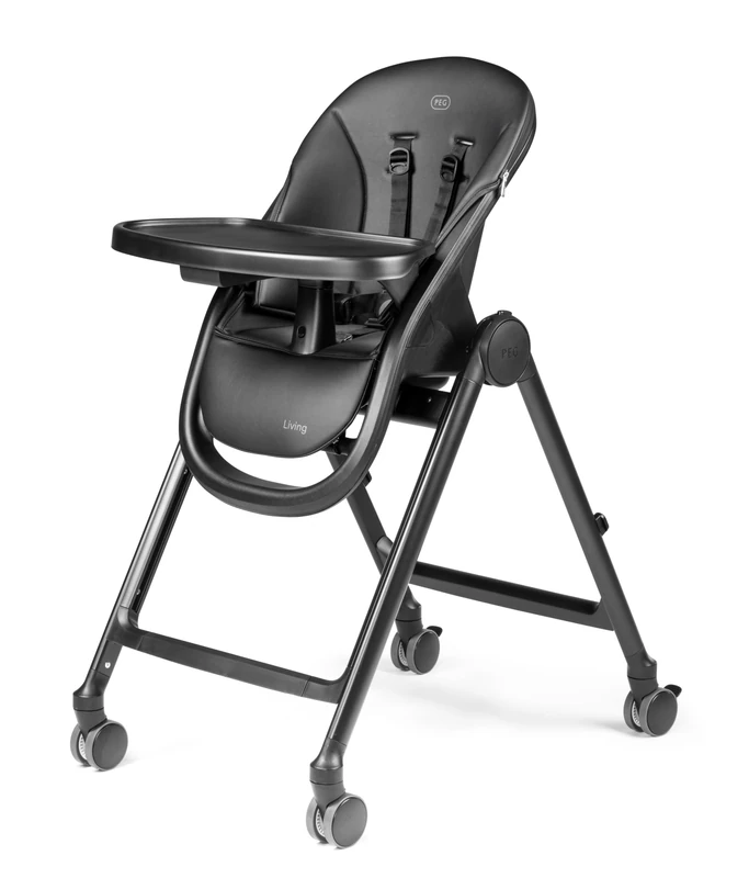 Peg Perego Living True Black - The Contemporary Design Multifunctional High Chair - Ultimate Comfort from Birth - Image 1