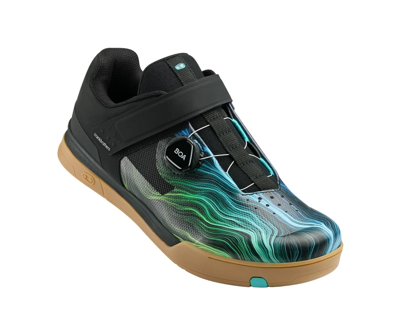 Crankbrothers Mallet BOA Cycling Shoes, Blue Swirl, UK 4 - EU37