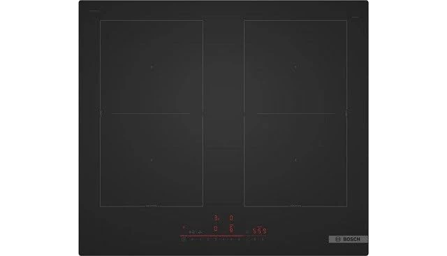 Bosch PVQ61CHB1E Series 6 Induction Hob 60 cm, Matt Design, 5x Less Visible Scratches, Power Boost - Fast Cooking, Automatic Cooker Extractor Activation, Combi Zone for Large Cookware