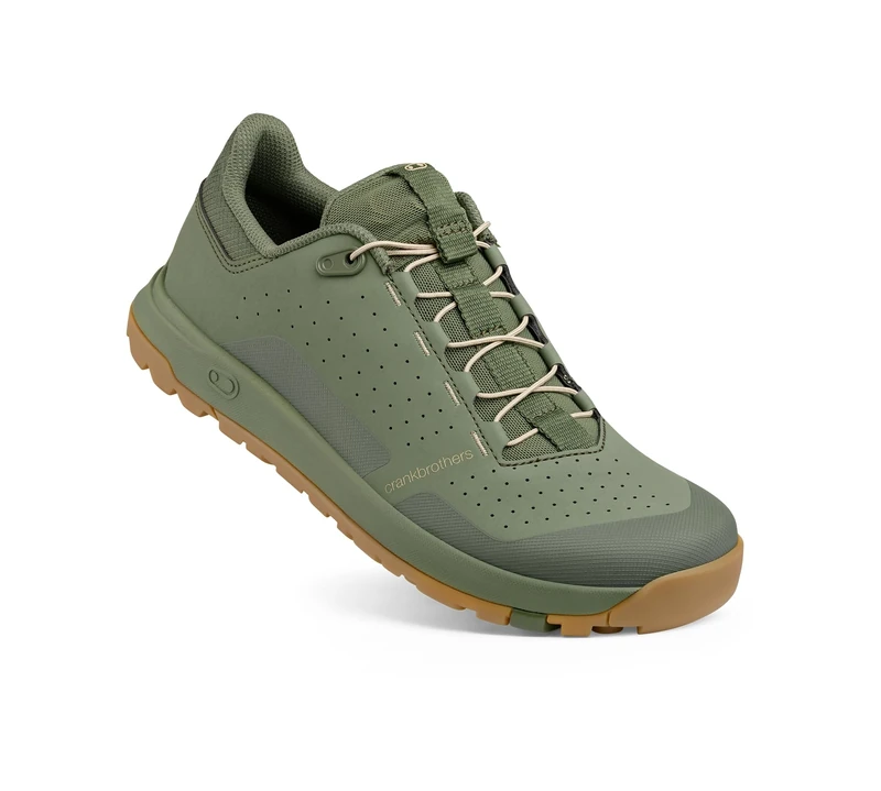 Crankbrothers Stamp Trail Speed Lace Cycling Shoes, Green, UK 4.5 - EU37.5