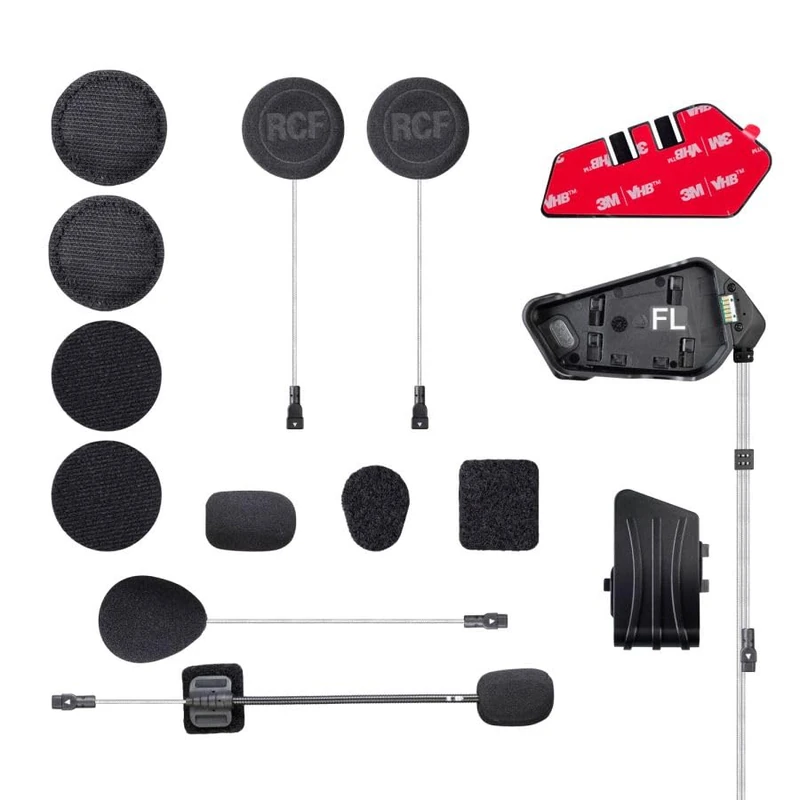 Midland - Second Headset Intercom Kit, Compatible with BTR, R1 Mesh Range - RCF Earphone, Speaker Microphone