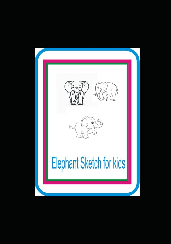 elephant sketch: Elephant outline