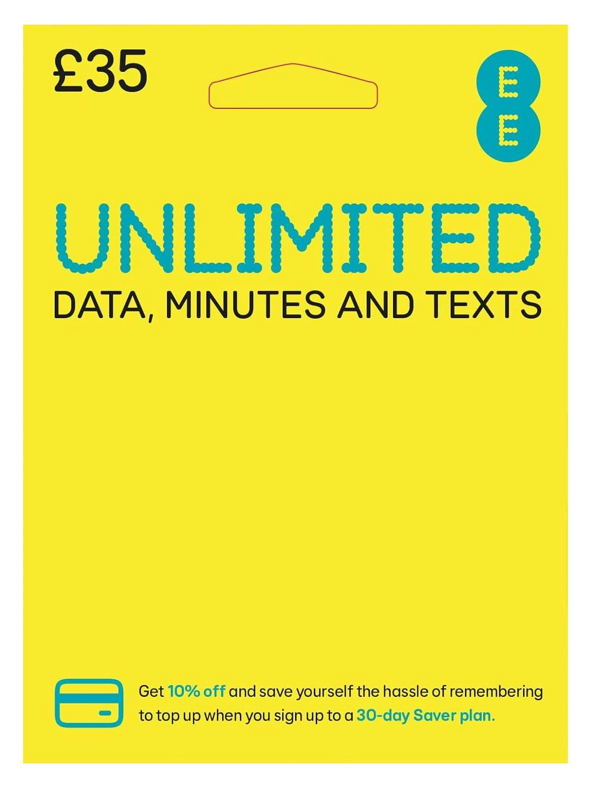 EE Pay As You Go SIM Card UK PREPAID PAYG £35 Bundle - UNLIMITED DATA + Texts & Mins