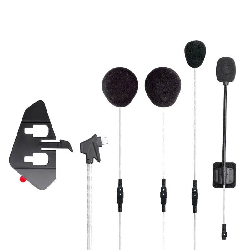 Midland - Complete Kit for Second Headphones C1439.02, Compatible with BT Mini, RCF Speakers, Dual Microphone, Connector and Mounting System, ECE 22.06 Approved