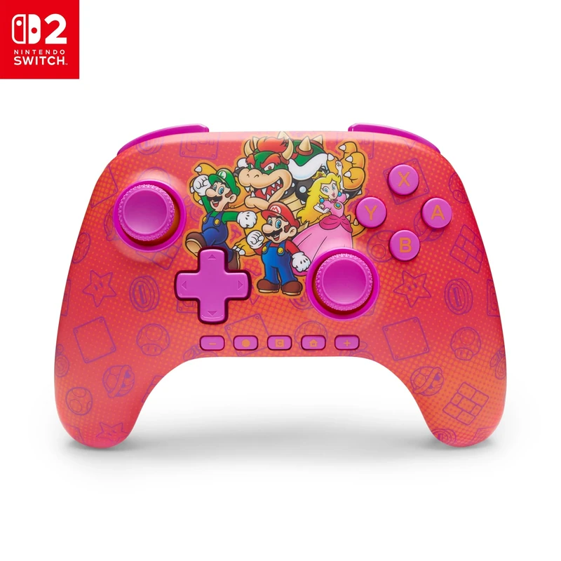 PowerA Advantage Wireless Controller for Nintendo Switch 2 - Mario and Friends, Officially Licensed, Hall Effects, Mappable Buttons, Pro Controller, C Button, Motion Controls