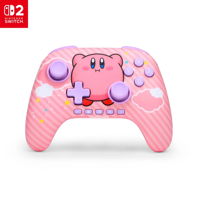 PowerA Advantage Wireless Controller for Nintendo Switch 2 - Kirby Puff, Officially Licensed, Hall Effects, Mappable Buttons, Pro Controller, C Button, Motion Controls