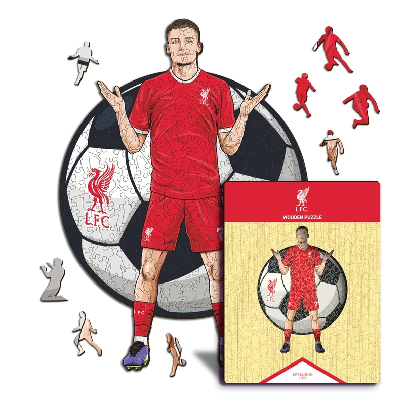 Iconic Puzzles - Liverpool, Florian Wirtz, Officially Licensed Wooden Puzzle, 100% Sustainable, Gift for Adults and Children, Size M, 270 Pieces