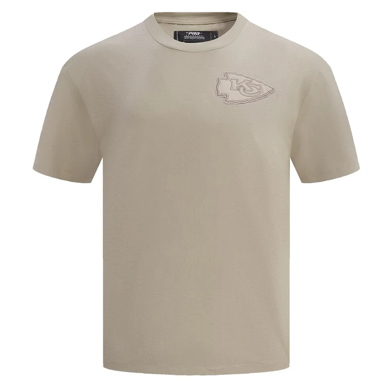 Pro Standard Men's NFL Kansas City Chiefs Neutral Short Sleeve Tee Taupe 3XL