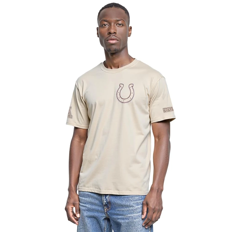 Pro Standard Men's NFL Indianapolis Colts Neutral Short Sleeve Tee Taupe S