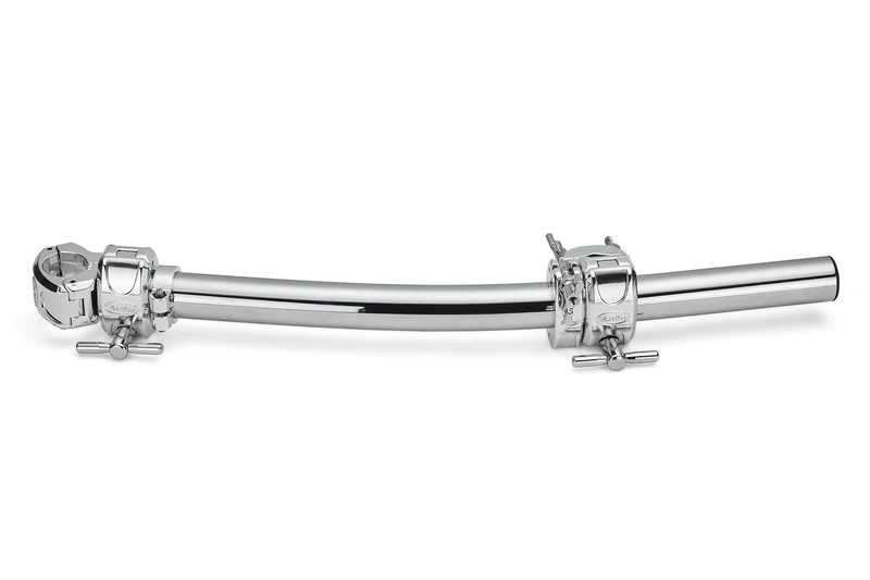 Gibraltar Rack System - Chrome Series II Drum Rack Wing GDR025C-CHR - Wing Extension - 1x24 Curved Rod - Holds 2-3 Additional Cymbals - Multi-clamp - Memory Lock