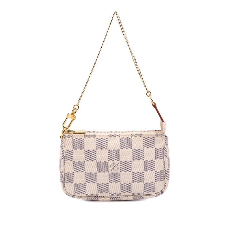 Louis Vuitton Pre-Loved Damier Azur Mini Pochette Accessoires Handbag