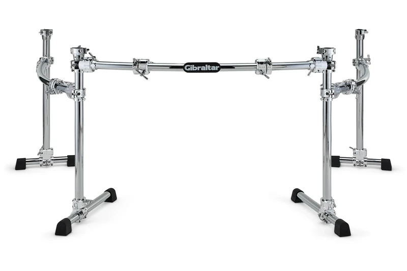 Gibraltar Rack System - Chrome Series II 3-Side Drum Rack GDR300C-CHR - 1x40“ / 2x36” curved rods - 4x30" rods with cymbal arm adapters - Multi-clamps